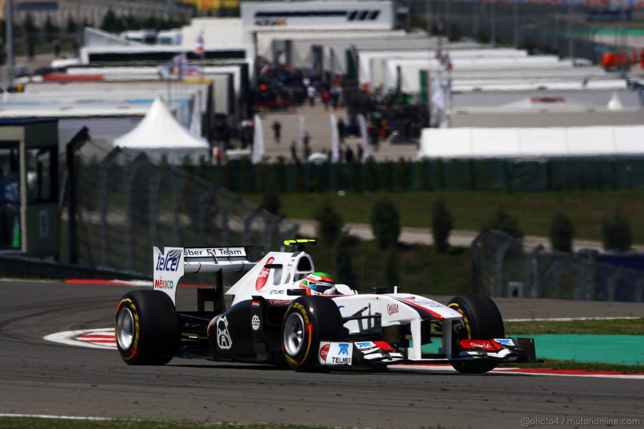 GP TURCHIA, 07.05.2011- Prove Libere 3, Sabato, Sergio Pérez (MEX), Sauber F1 Team C30 