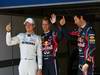 GP TURCHIA, 07.05.2011- Qualifiche, Sebastian Vettel (GER), Red Bull Racing, RB7 pole position, Mark Webber (AUS), Red Bull Racing, RB7 secondo e Nico Rosberg (GER), Mercedes GP Petronas F1 Team, MGP W02 terzo 
