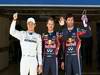 GP TURCHIA, 07.05.2011- Qualifiche, Sebastian Vettel (GER), Red Bull Racing, RB7 pole position, Mark Webber (AUS), Red Bull Racing, RB7 secondo e Nico Rosberg (GER), Mercedes GP Petronas F1 Team, MGP W02 terzo 