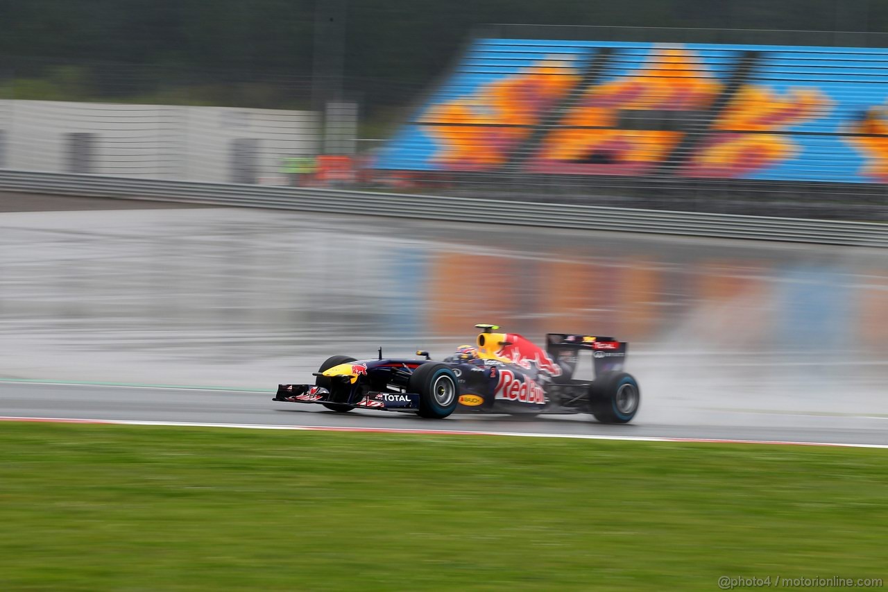 GP TURCHIA, 06.05.2011- Prove Libere 1, Venerdi', Mark Webber (AUS), Red Bull Racing, RB7 