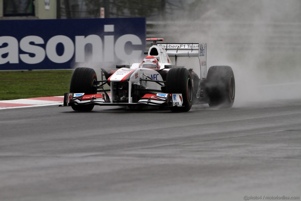 GP TURCHIA, 06.05.2011- Prove Libere 1, Venerdi', Kamui Kobayashi (JAP), Sauber F1 Team C30 