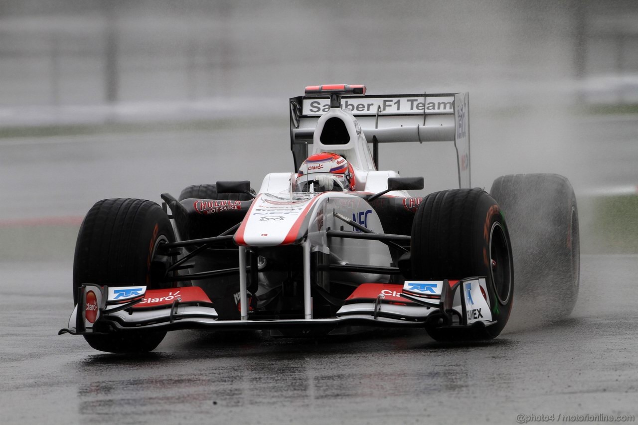 GP TURCHIA, 06.05.2011- Prove Libere 1, Venerdi', Kamui Kobayashi (JAP), Sauber F1 Team C30 