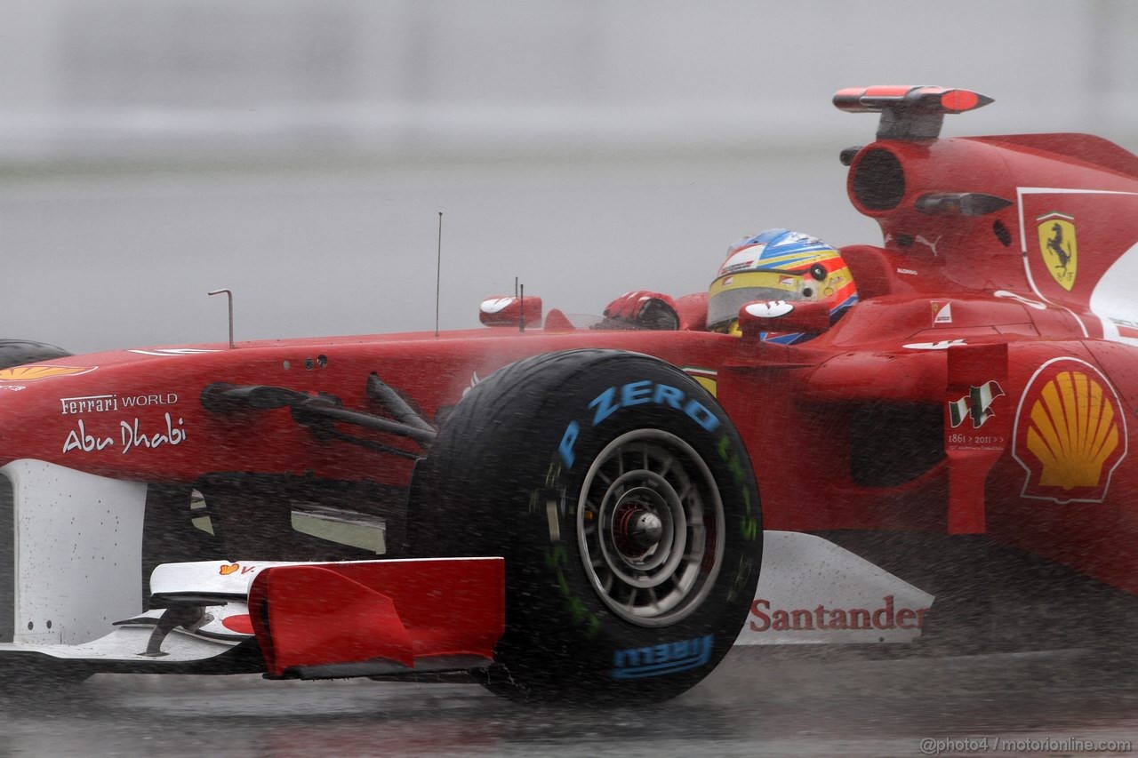GP TURCHIA, 06.05.2011- Prove Libere 1, Venerdi', Fernando Alonso (ESP), Ferrari, F-150 Italia 