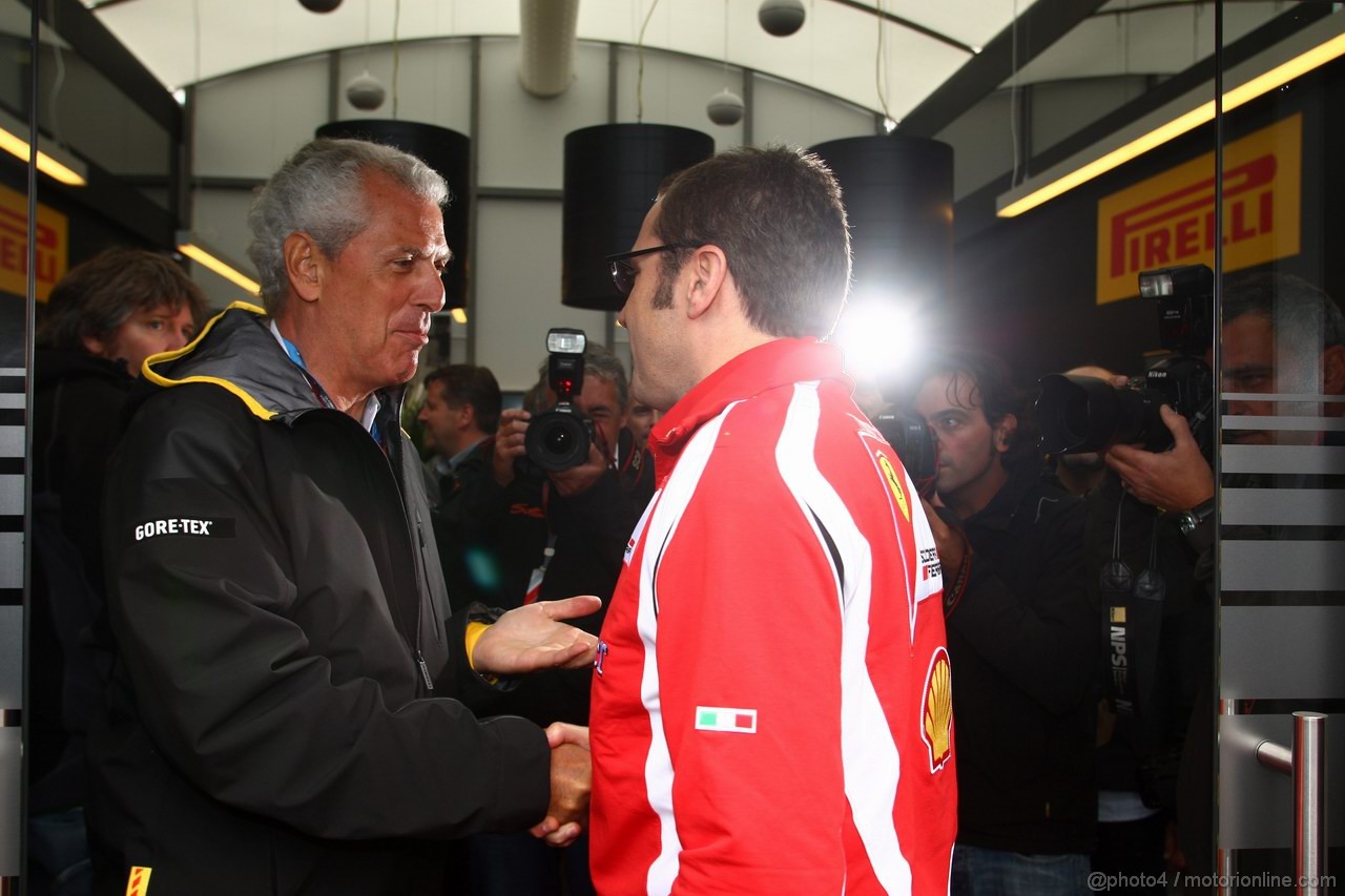 GP TURCHIA, 06.05.2011- Marco Tronchetti Provera (ITA), Pirelli's President e Stefano Domenicali (ITA), Head of the Gestione Sportiva 