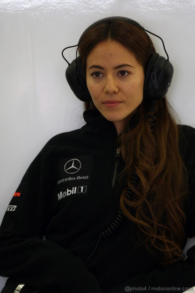 GP TURCHIA, 06.05.2011- Prove Libere 2, Venerdi', Jessica Michibata (GBR), girfriend of Jenson Button (GBR) 