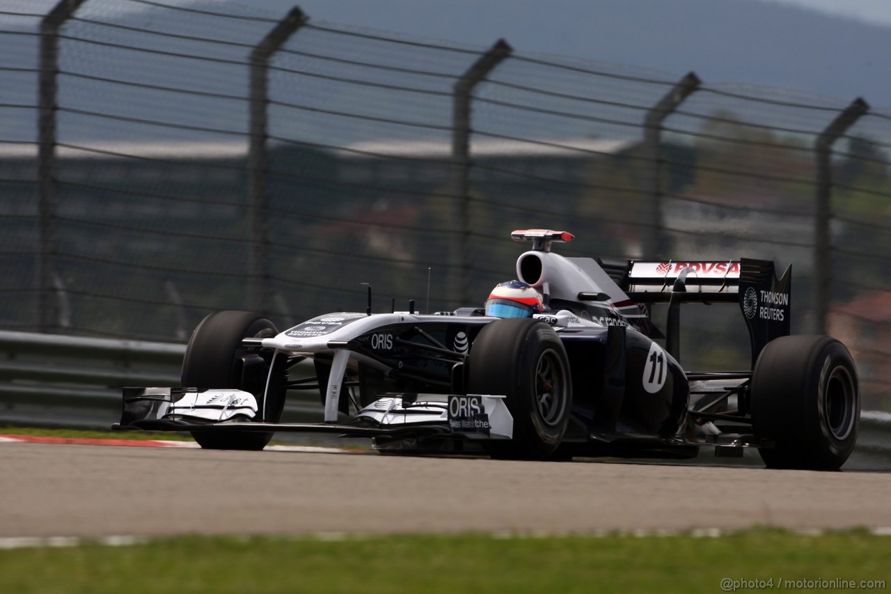 GP TURCHIA, 06.05.2011- Venerdi' Practice, Rubens Barrichello (BRA), Williams FW33 