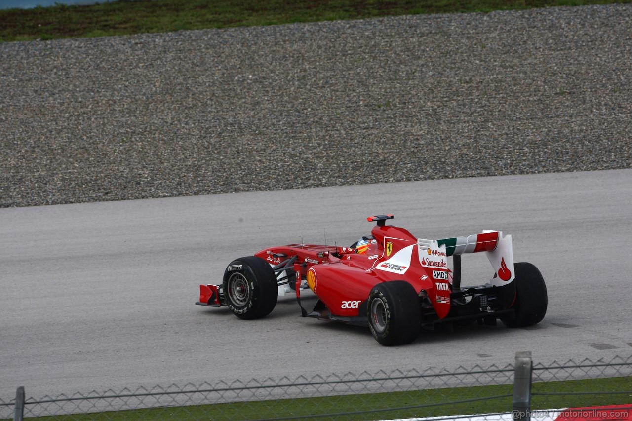 GP TURCHIA, 06.05.2011- Venerdi' Practice, Fernando Alonso (ESP), Ferrari, F-150 Italia spins