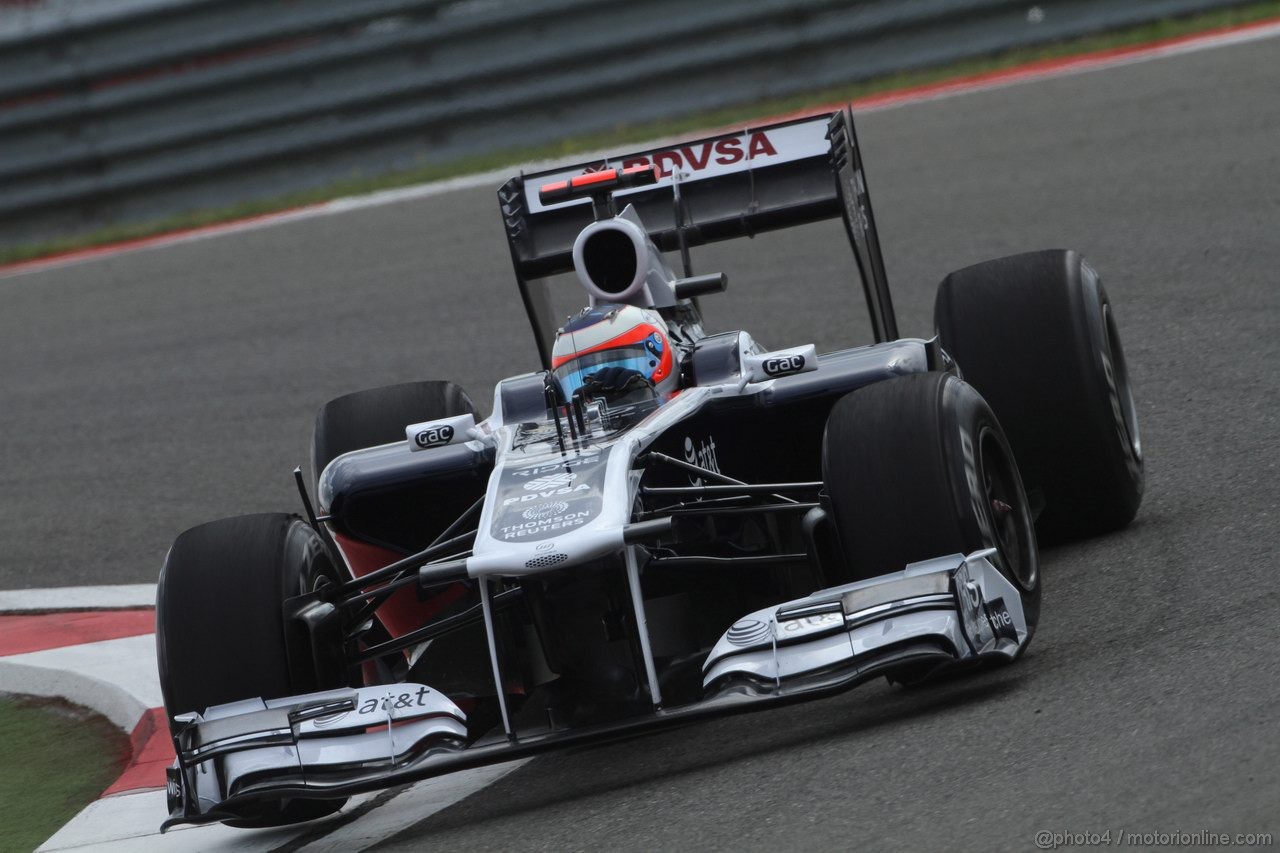 GP TURCHIA, 06.05.2011- Prove Libere 2, Venerdi', Rubens Barrichello (BRA), Williams FW33 