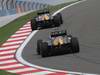 GP TURCHIA, 06.05.2011- Prove Libere 2, Venerdi', Heikki Kovalainen (FIN), Team Lotus, TL11 davanti a Jarno Trulli (ITA), Team Lotus, TL11 