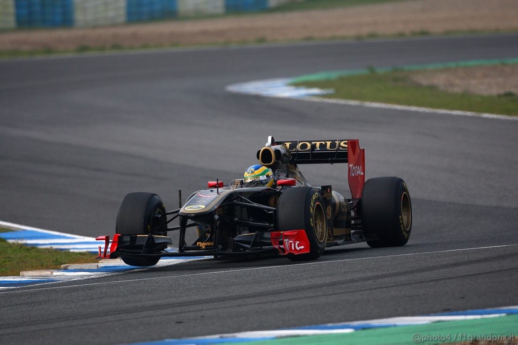 Jerez Test Febbraio 2011, 13.02.2011- Bruno Senna (BRA), Test Driver, Lotus Renault GP R31 