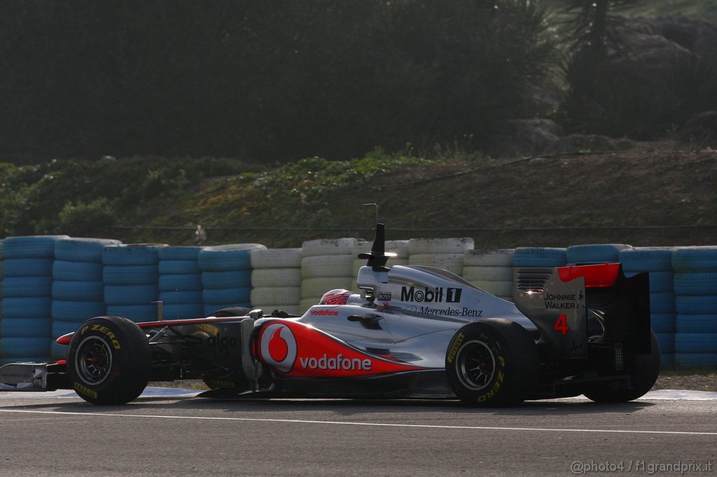 Jerez Test Febbraio 2011, 13.02.2011- Jenson Button (GBR), McLaren  Mercedes, MP4-26 