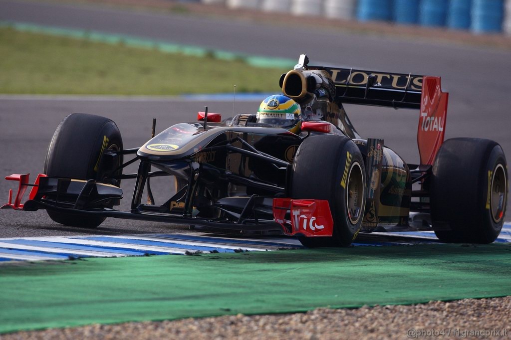 Jerez Test Febbraio 2011, 13.02.2011- Bruno Senna (BRA), Test Driver, Lotus Renault GP R31 