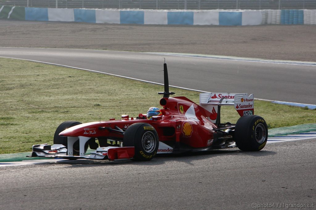 Jerez Test Febbraio 2011, 13.02.2011- Fernando Alonso (ESP), Ferrari, F-150 Italia 