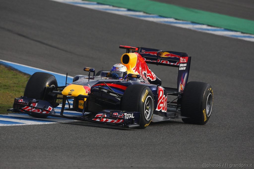 Jerez Test Febbraio 2011, 13.02.2011- Sebastian Vettel (GER), Red Bull Racing, RB7 