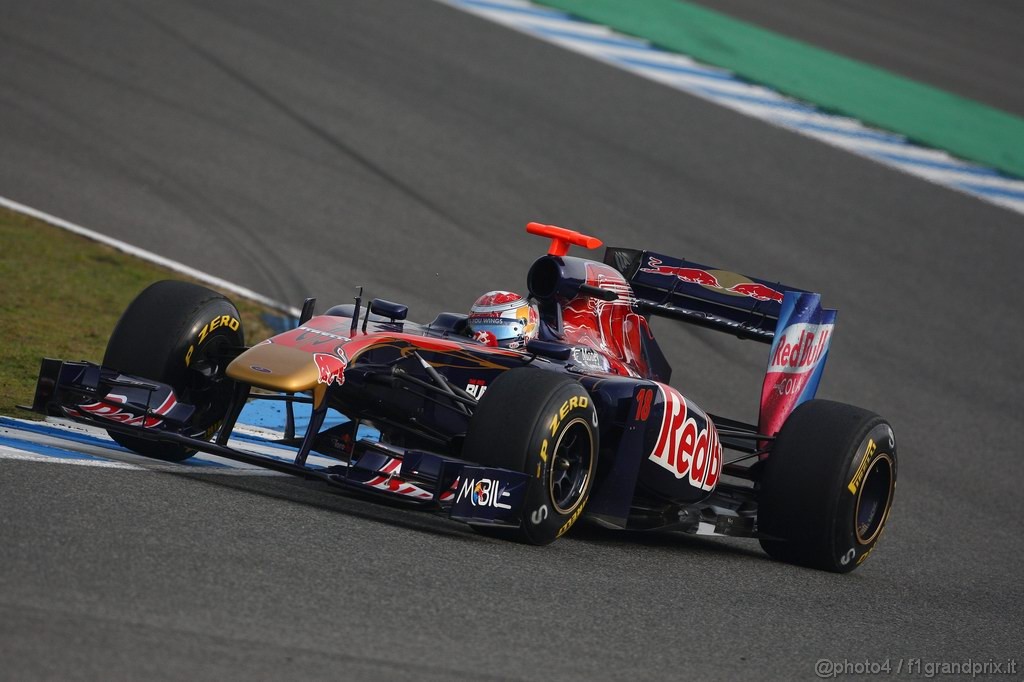 Jerez Test Febbraio 2011, 13.02.2011- Sébastien Buemi (SUI), Scuderia Toro Rosso, STR6 