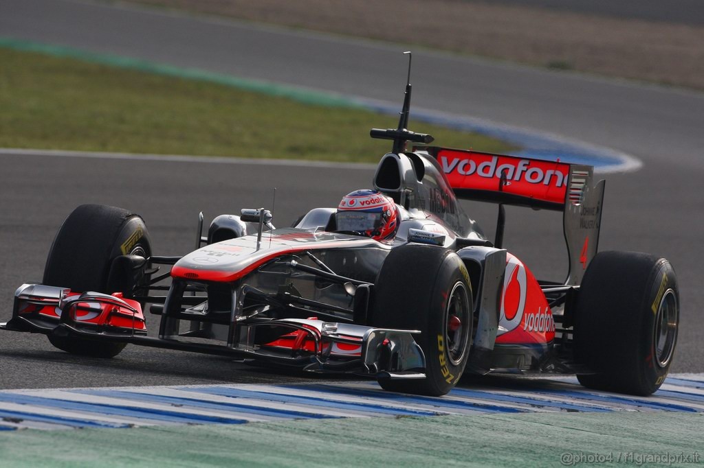 Jerez Test Febbraio 2011, 13.02.2011- Jenson Button (GBR), McLaren  Mercedes, MP4-26 