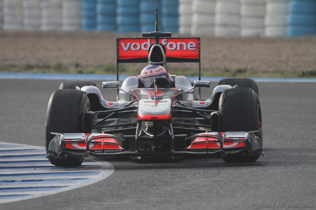Jerez Test Febbraio 2011, 13.02.2011- Jenson Button (GBR), McLaren  Mercedes, MP4-26 