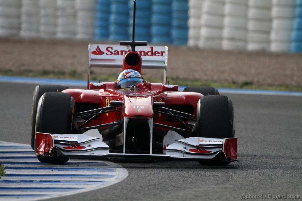 Jerez Test Febbraio 2011, 13.02.2011- Fernando Alonso (ESP), Ferrari, F-150 Italia 