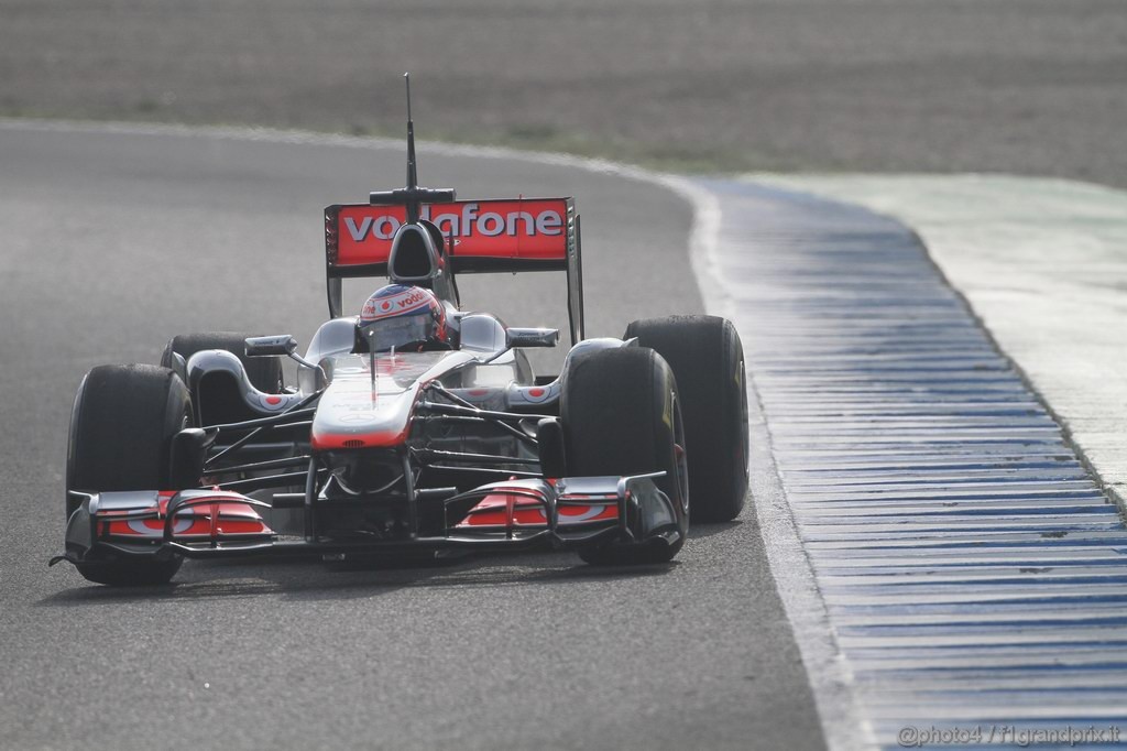Jerez Test Febbraio 2011, 13.02.2011- Jenson Button (GBR), McLaren  Mercedes, MP4-26 