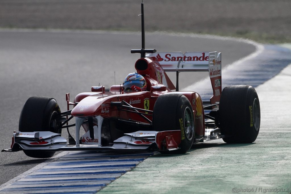Jerez Test Febbraio 2011, 13.02.2011- Fernando Alonso (ESP), Ferrari, F-150 Italia 