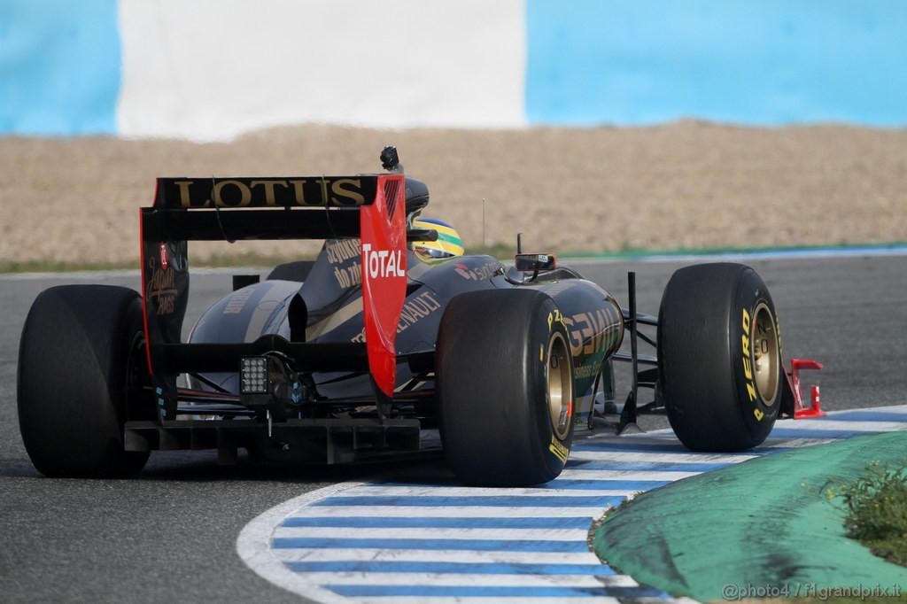 Jerez Test Febbraio 2011, 13.02.2011- Bruno Senna (BRA), Test Driver, Lotus Renault GP R31 