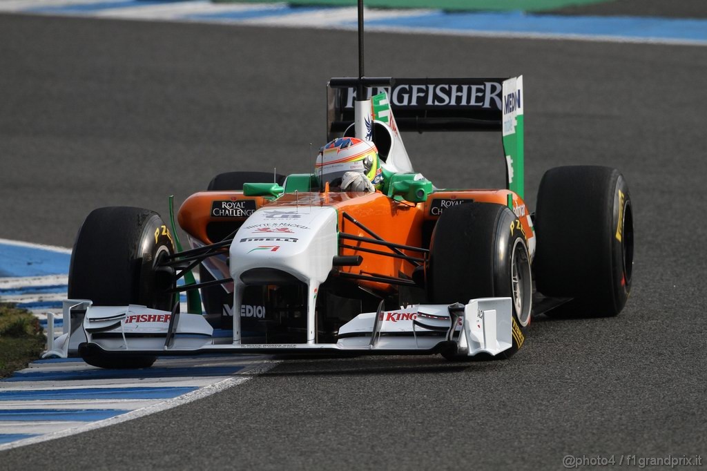 Jerez Test Febbraio 2011, 13.02.2011- Paul di Resta (GBR) Force India VJM04 