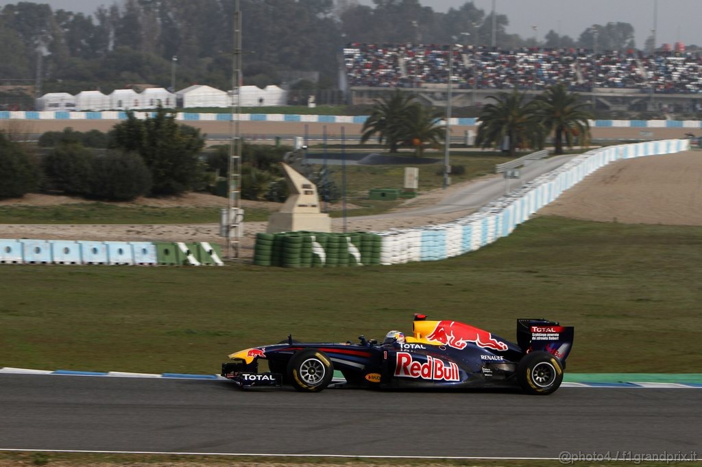 Jerez Test Febbraio 2011, 13.02.2011- Sebastian Vettel (GER), Red Bull Racing, RB7 