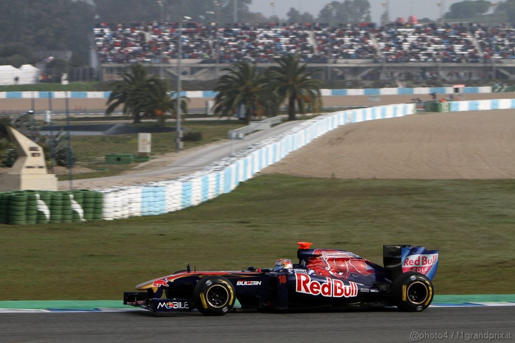 Jerez Test Febbraio 2011, 13.02.2011- Sébastien Buemi (SUI), Scuderia Toro Rosso, STR6 