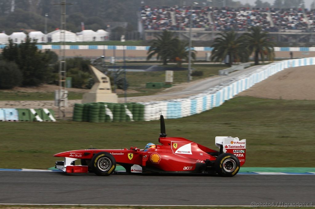 Jerez Test Febbraio 2011, 13.02.2011- Fernando Alonso (ESP), Ferrari, F-150 Italia 