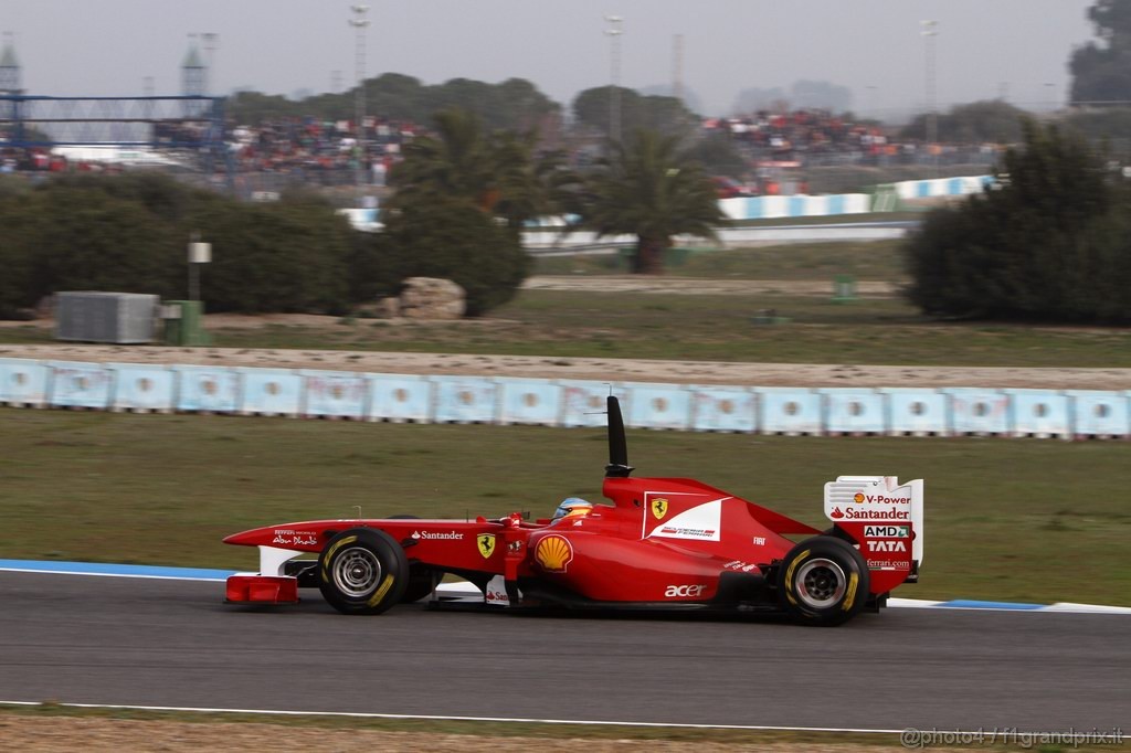 Jerez Test Febbraio 2011, 13.02.2011- Fernando Alonso (ESP), Ferrari, F-150 Italia 