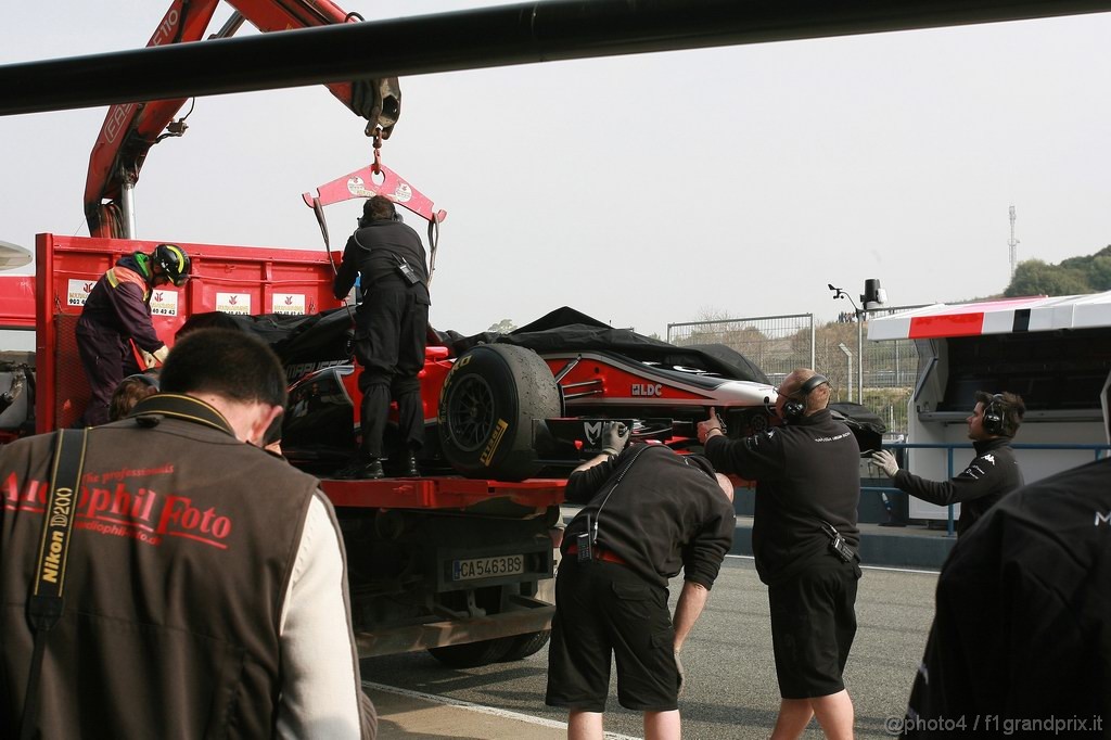 Jerez Test Febbraio 2011, 13.02.2011- Jerome D'Ambrosio (BEL), Marussia Virgin Racing VR-02 