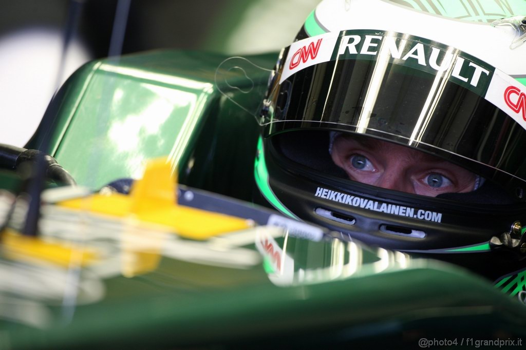 Jerez Test Febbraio 2011, 13.02.2011- Heikki Kovalainen (FIN), Team Lotus, TL11 