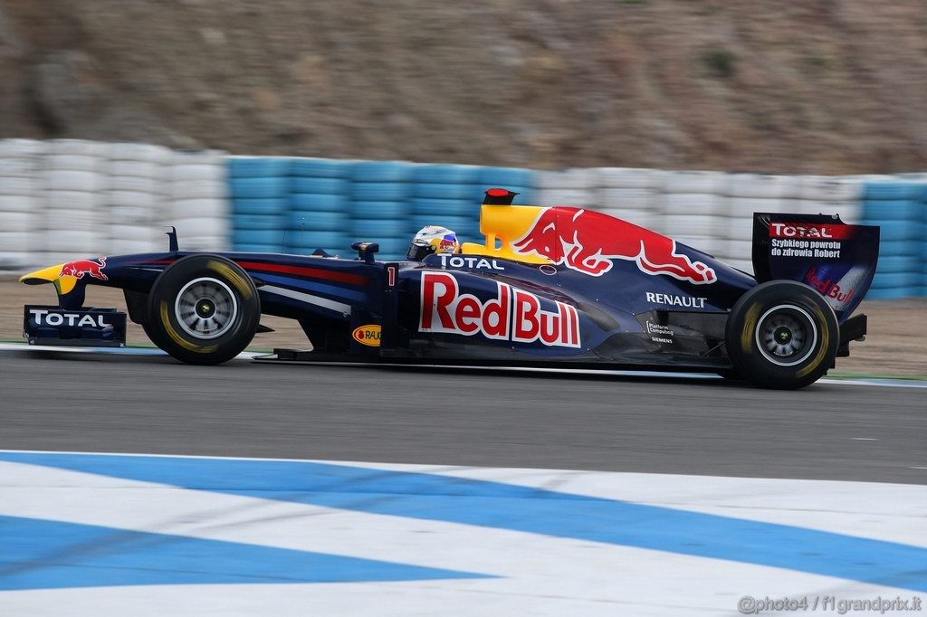 Jerez Test Febbraio 2011, 13.02.2011- Sebastian Vettel (GER), Red Bull Racing, RB7 