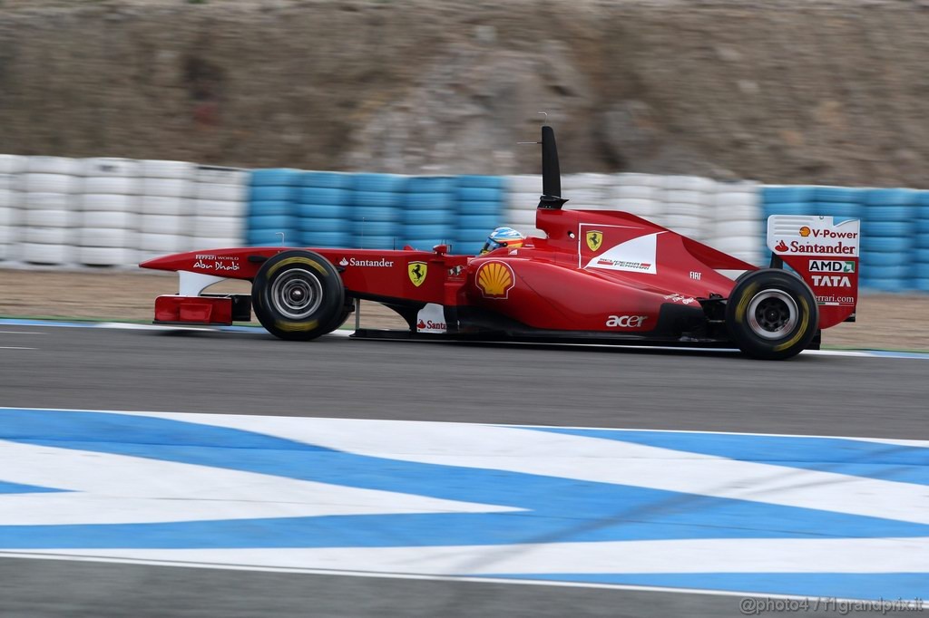 Jerez Test Febbraio 2011, 13.02.2011- Fernando Alonso (ESP), Ferrari, F-150 Italia 