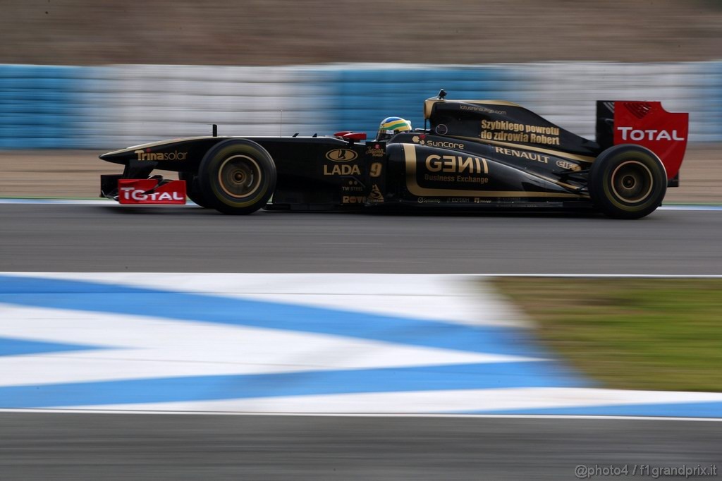 Jerez Test Febbraio 2011, 13.02.2011- Bruno Senna (BRA), Test Driver, Lotus Renault GP R31 