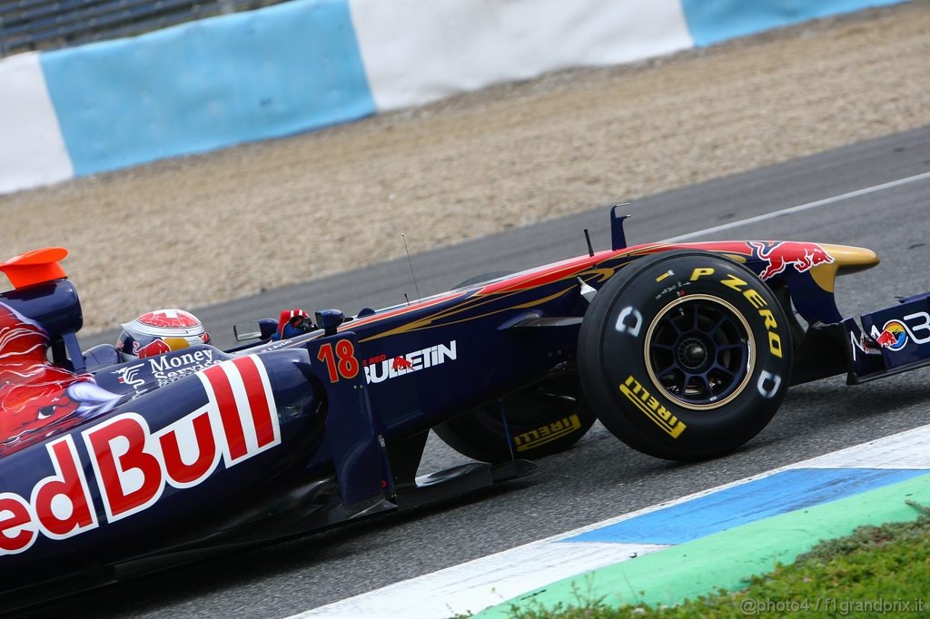 Jerez Test Febbraio 2011, 13.02.2011- Sébastien Buemi (SUI), Scuderia Toro Rosso, STR6 