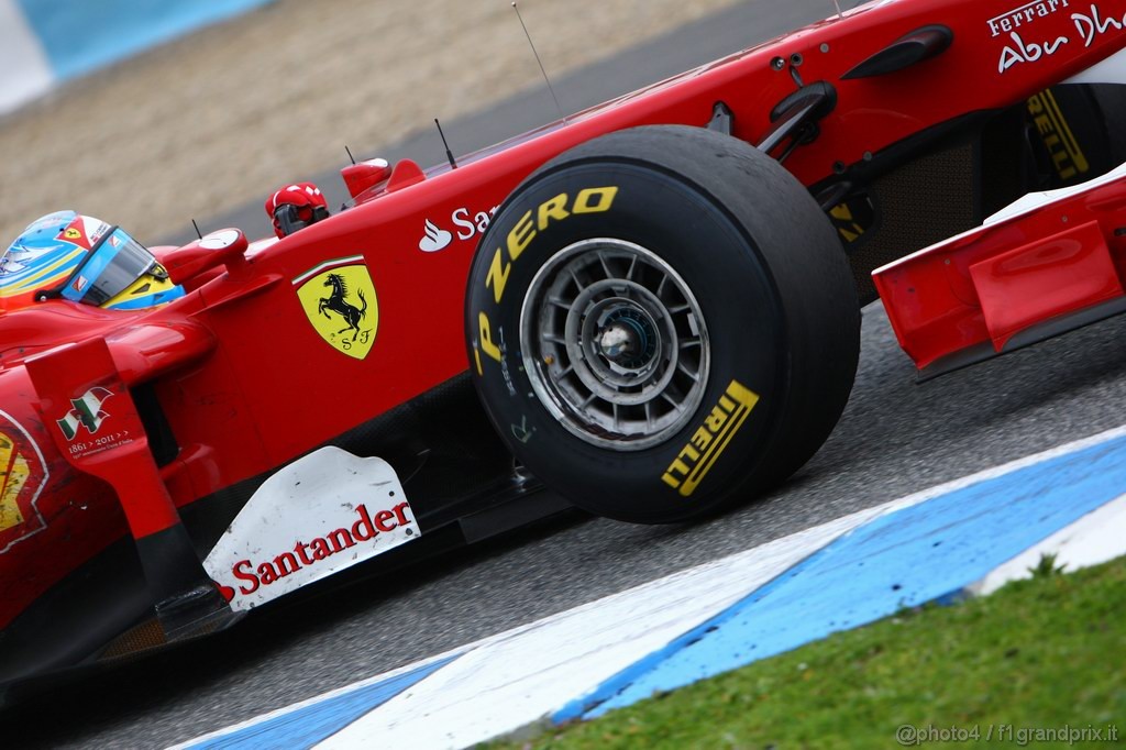 Jerez Test Febbraio 2011, 13.02.2011- Fernando Alonso (ESP), Ferrari, F-150 Italia 