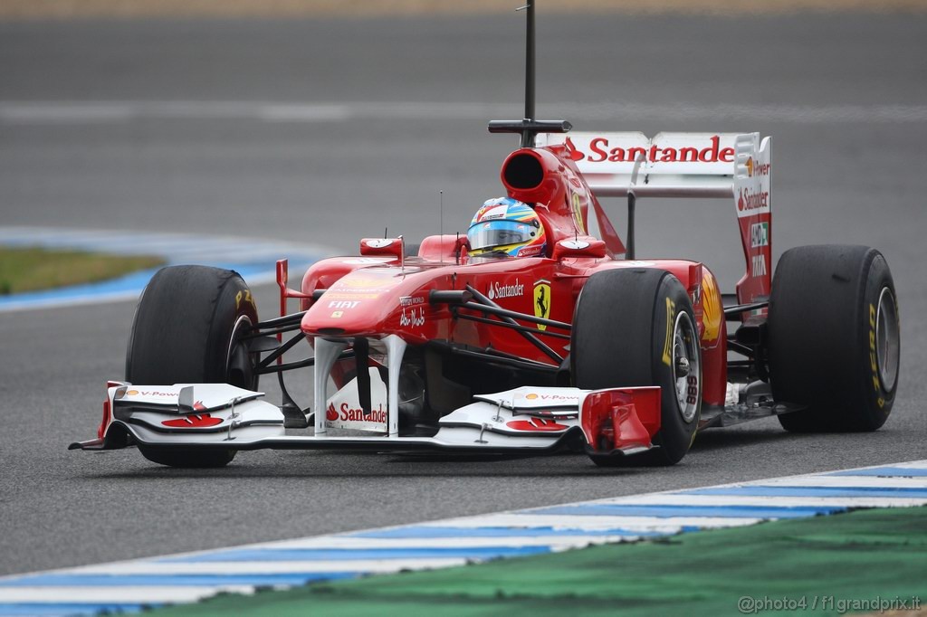 Jerez Test Febbraio 2011, 13.02.2011- Fernando Alonso (ESP), Ferrari, F-150 Italia 