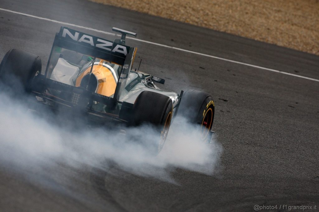Jerez Test Febbraio 2011, 13.02.2011- Heikki Kovalainen (FIN), Team Lotus, TL11 