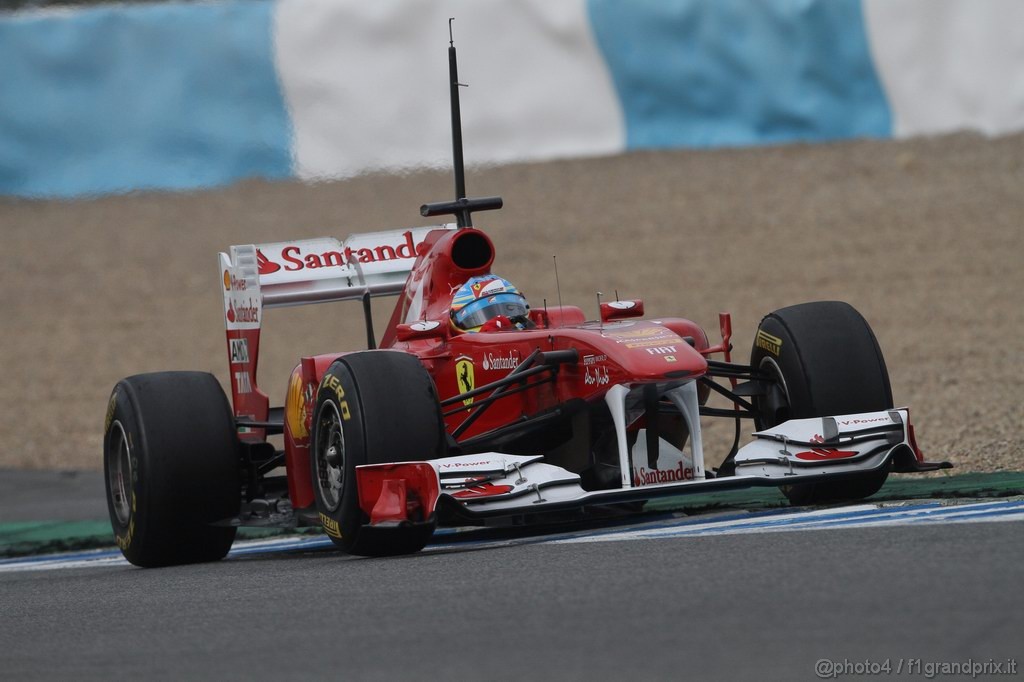 Jerez Test Febbraio 2011, 13.02.2011- Fernando Alonso (ESP), Ferrari, F-150 Italia 