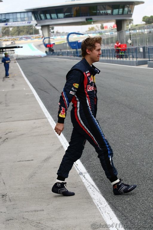 Jerez Test Febbraio 2011, 13.02.2011- Sebastian Vettel (GER), Red Bull Racing, RB7 