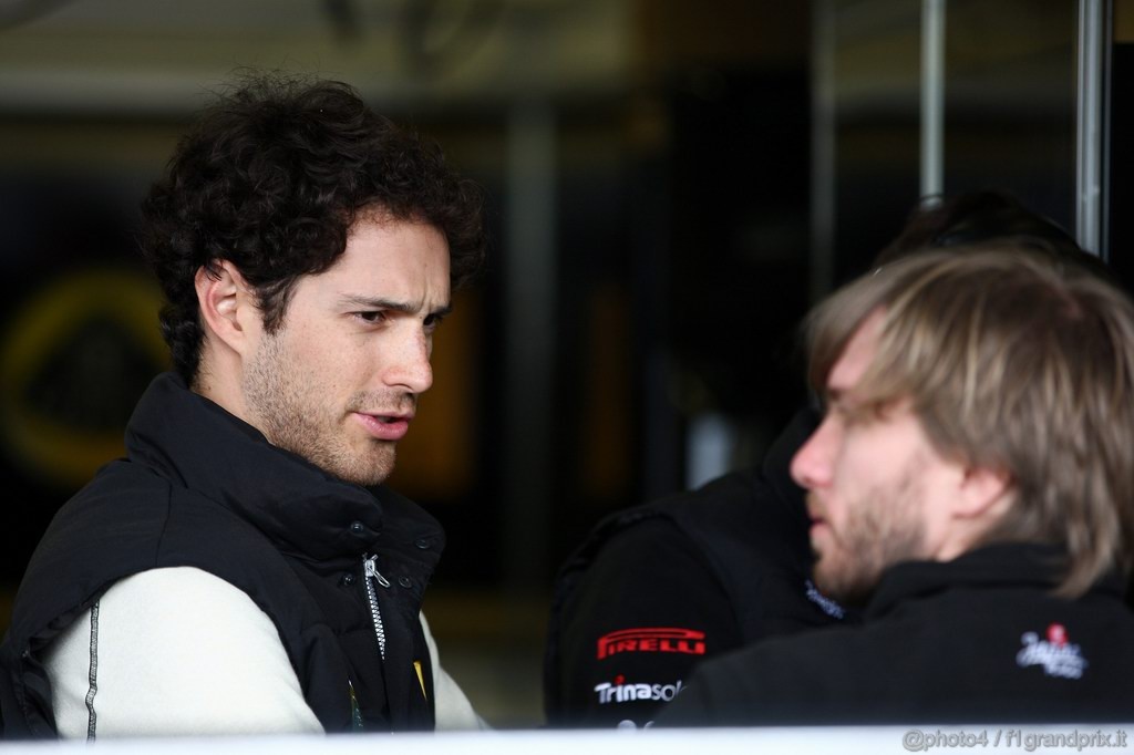 Jerez Test Febbraio 2011, 13.02.2011- Bruno Senna (BRA), Test Driver, Lotus Renault GP R31 e Nick Heidfeld (GER), Testing for Lotus Renault GP 