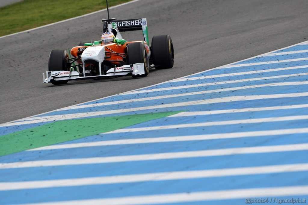 Jerez Test Febbraio 2011, 13.02.2011- Paul di Resta (GBR) Force India VJM04 