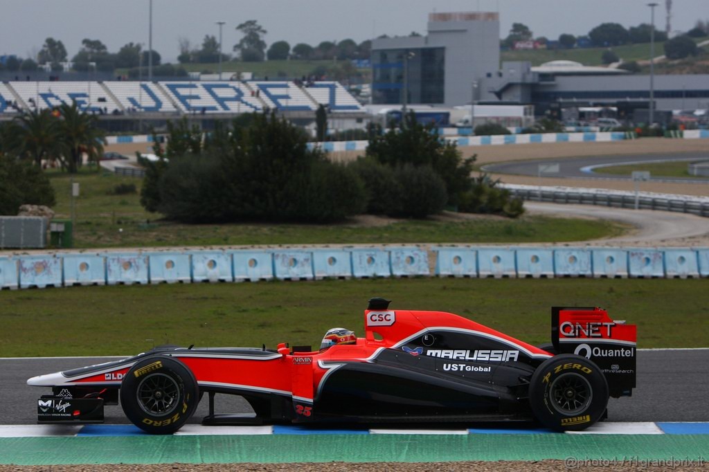 Jerez Test Febbraio 2011, 13.02.2011- Jerome D'Ambrosio (BEL), Marussia Virgin Racing VR-02 