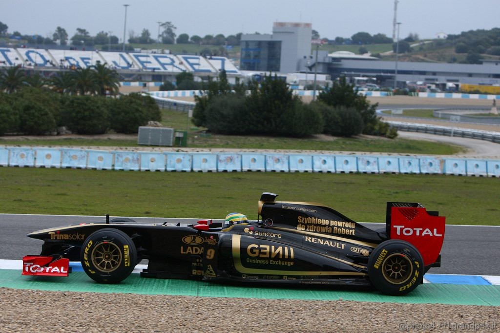 Jerez Test Febbraio 2011, 13.02.2011- Bruno Senna (BRA), Test Driver, Lotus Renault GP R31 