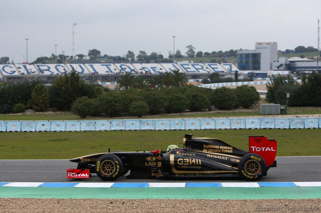 Jerez Test Febbraio 2011, 13.02.2011- Bruno Senna (BRA), Test Driver, Lotus Renault GP R31 