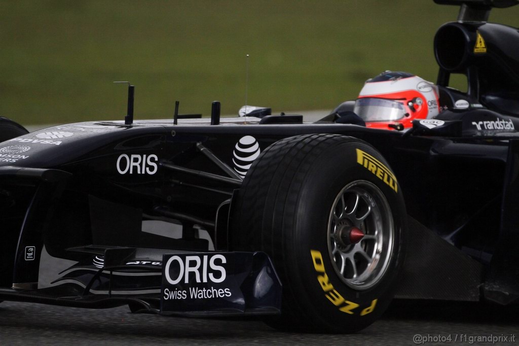 Jerez Test Febbraio 2011, 13.02.2011- Rubens Barrichello (BRA), Williams FW33 with rain tyres