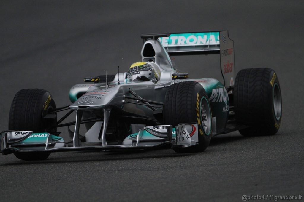 Jerez Test Febbraio 2011, 13.02.2011- Nico Rosberg (GER), Mercedes GP Petronas F1 Team, MGP W02 with rain tyres