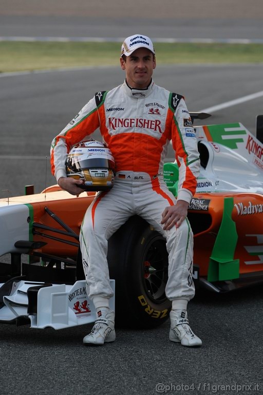 Jerez Test Febbraio 2011, Force India F1 Team VJM04 Launch, Adrian Sutil (GER), Force India F1 Team, VJM04 