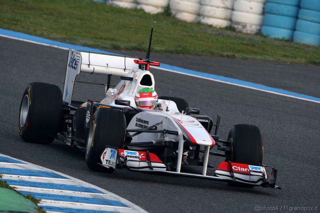 Jerez Test Febbraio 2011, Sergio Pérez (MEX), Sauber F1 Team C30 